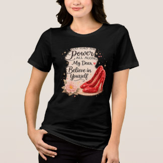 Je Had de Kracht Altijd Inspirerend Citaat Tri-Blend Shirt