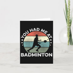 Je had me bij Badminton Shuttle Badminton Player S Kaart