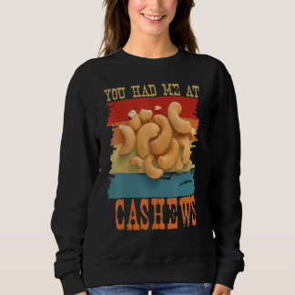 Je had me bij cashewnoten Funny Retro Sunset Cashe Trui