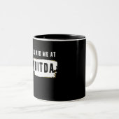 Je had me bij Ebitda Funny Costume Gift. Tweekleurige Koffiemok (Voorkant rechts)