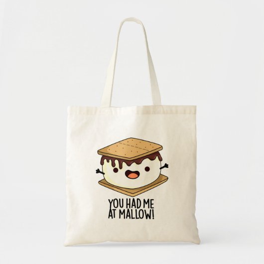 Je had me bij Mallow Funny Smore Pun Tote Bag (Voorkant)