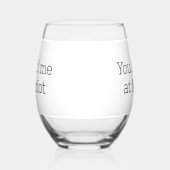 Je had me bij Merlot Funny Wijnglas Zonder Voet (Links)