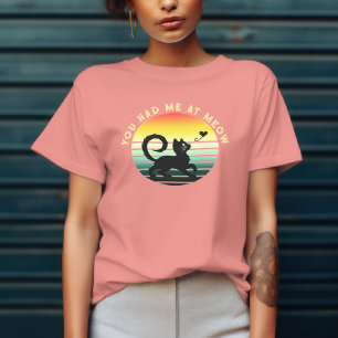 Je Had Me Bij Miauw Mopshond Kat T-shirt