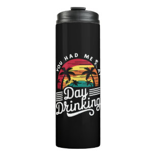 Je had me bij overdag drinken Funny Retro Strand  Thermosbeker