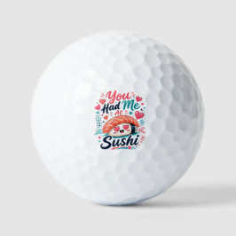 Je Had Me bij Sushi – Schattige Kawaii Nigiri Golfballen