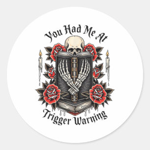 Je had me bij Trigger Warning, Bad Book Club, Roma Ronde Sticker