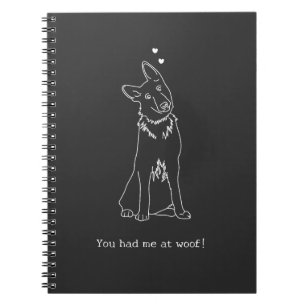 Je Had Me Bij Woof Hondenliefhebber Eenvoudig Over Notitieboek
