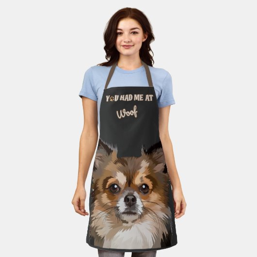 Je had me bij Woof | Pommerse Hondenliefhebbers Schort (Gedragen)