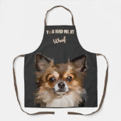 Je had me bij Woof | Pommerse Hondenliefhebbers Schort (Voorkant)