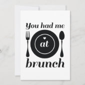 Je had me in Brunch Bedankkaart (Voorkant)