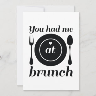 Je had me in Brunch Bedankkaart