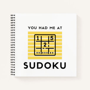 Je had me in sudoku notitieboek