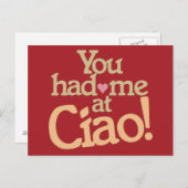 Je had me op Ciao! briefkaart (Voorkant / Achterkant)