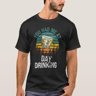 Je had me op Dag Drink  Retro Camping S T-shirt