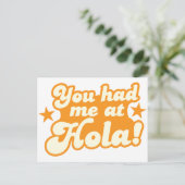 Je had me op de HOLA Mexicaanse hallo Briefkaart (Staand voorkant)