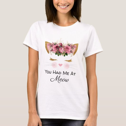 Je had me op Meow T-shirt (Voorkant)