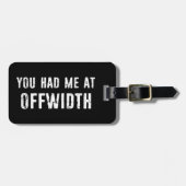 Je had me op Offwidth Rock klimmen Bagagelabel (Voorkant horizontaal)