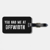 Je had me op Offwidth Rock klimmen Bagagelabel (Achterkant horizontaal)