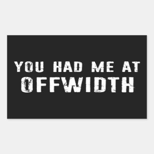 Je had me op Offwidth Rock klimmen Rechthoekige Sticker