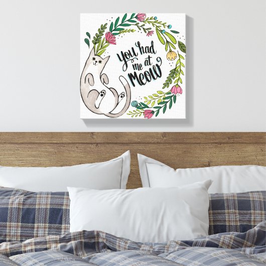 Je had me 's middags. canvas afdruk (Insitu (Slaapkamer))