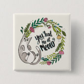 Je had me 's middags. vierkante button 5,1 cm (Voorkant)