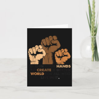 Je handen Creëer Betere Wereld Snazzy (3) Zorgeloo Kaart