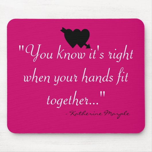 Je handen passen bij mousepad muismat (Voorkant)
