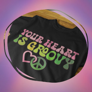 Je hart is Groovy - Onderteken voor hart en vrede T-shirt