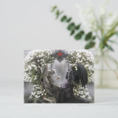 Je hart slaat me elke dag dood. briefkaart (Staand voorkant)