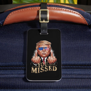 Je hebt de Donald Trump VS-verkiezing gemist Bagagelabel