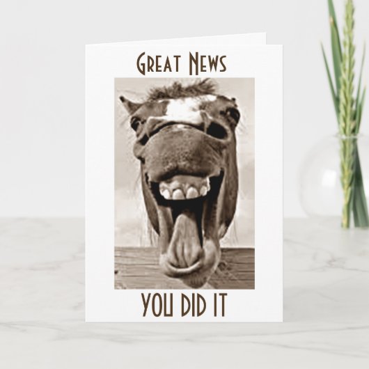 JE HEBT DE 'OVER THE HILL GANG' GELACHEN EZEL KAART (Voorkant)