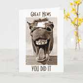 JE HEBT DE 'OVER THE HILL GANG' GELACHEN EZEL KAART (Gele Bloem)