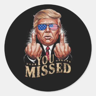 Je hebt de verkiezing van Donald Trump in de VS ge Ronde Sticker