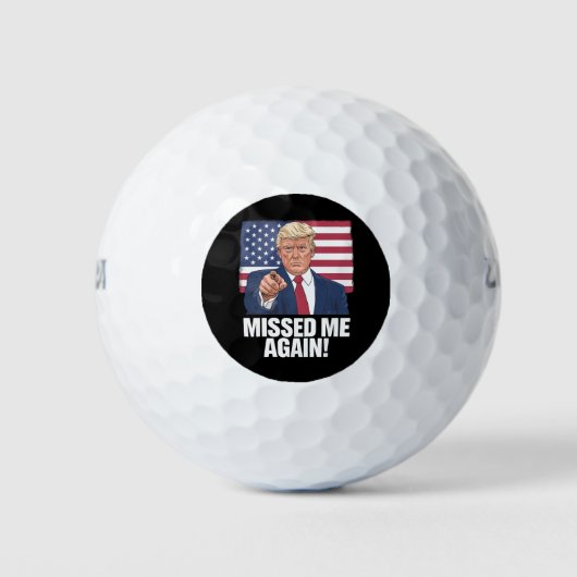 Je hebt de verkiezingen van Trump 2024 gemist Golfballen (Voorkant)