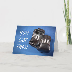 Je hebt deze aanmoediging bokshandschoenen kaart