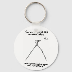 Je hebt deze berg al eerder veroverd sleutelhanger