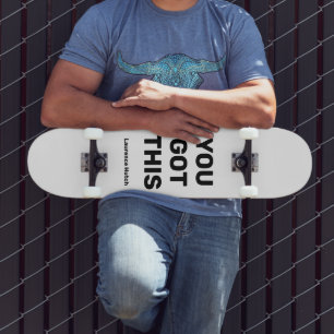 Je hebt deze Cool Black and White Aangepaste naa Skateboard