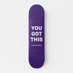 Je hebt deze coole Paarse Violet   Aangepaste naam Skateboard