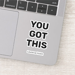 Je hebt deze eenvoudige zwarte kleur Genoemd Sch Sticker