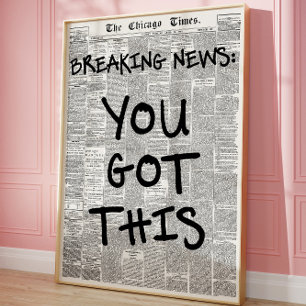Je hebt deze krant Motivatie Poster