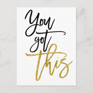 Je hebt deze Motivatie quote wit Briefkaart
