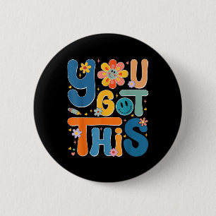 Je hebt deze testdag Rock the Test Teacher Testin Ronde Button 5,7 Cm