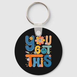 Je hebt deze testdag Rock the Test Teacher Testin Sleutelhanger