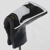 Je hebt deze zwarte kat foto golfheadcover (3/4 voorkant)