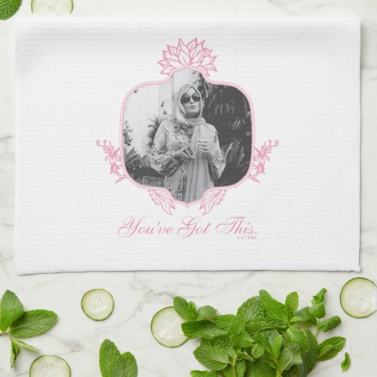 Je hebt dit - de witte lotus theedoek (Gevouwen)