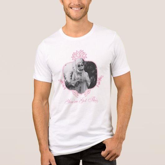 Je hebt dit - de witte lotus Tri-Blend shirt (Voorkant)