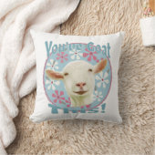 Je hebt dit geit! Aanmoedigend Geit Roze en Blauw Kussen (Deken)