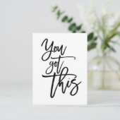 Je hebt dit Motivatie citaat zwarte script Briefkaart (Staand voorkant)