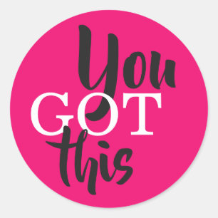 Je hebt dit Motivatie Ronde Sticker