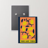 Je hebt dit - nuchtere levende Button (Voorkant / Achterkant)